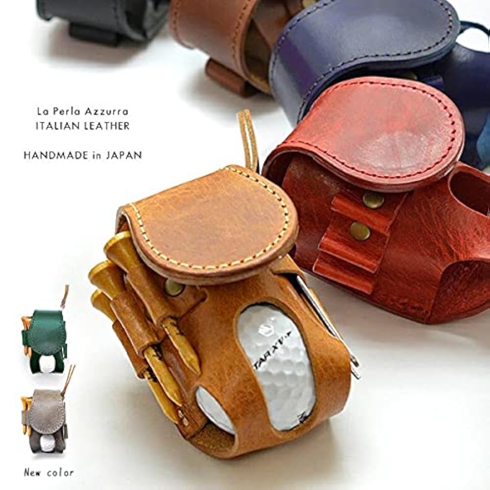 Amazon.co.jp: オールレザーの贅沢な逸品 本革 ゴルフボール用